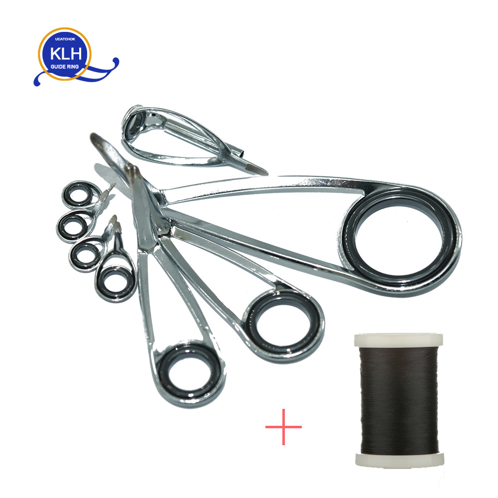 Fishing Rod Guide Replacement - 8 قطعة/المجموعة KLH قوس الفولاذ المقاوم