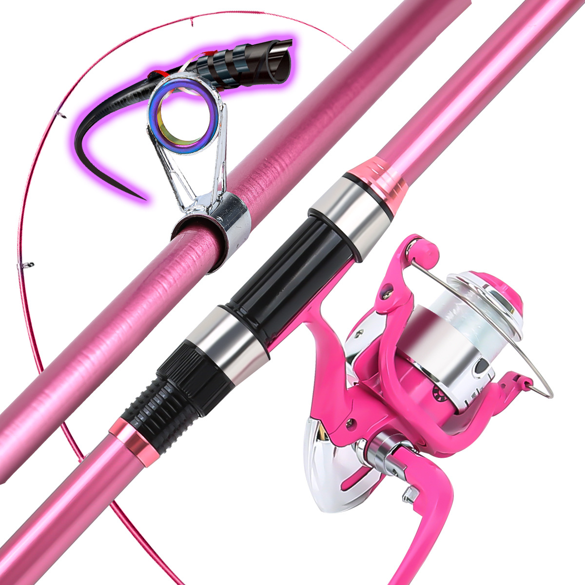 مجموعة صيد كاملة مع صنارة صيد  - مراجعة Fishing Rod Spinning وسعره
