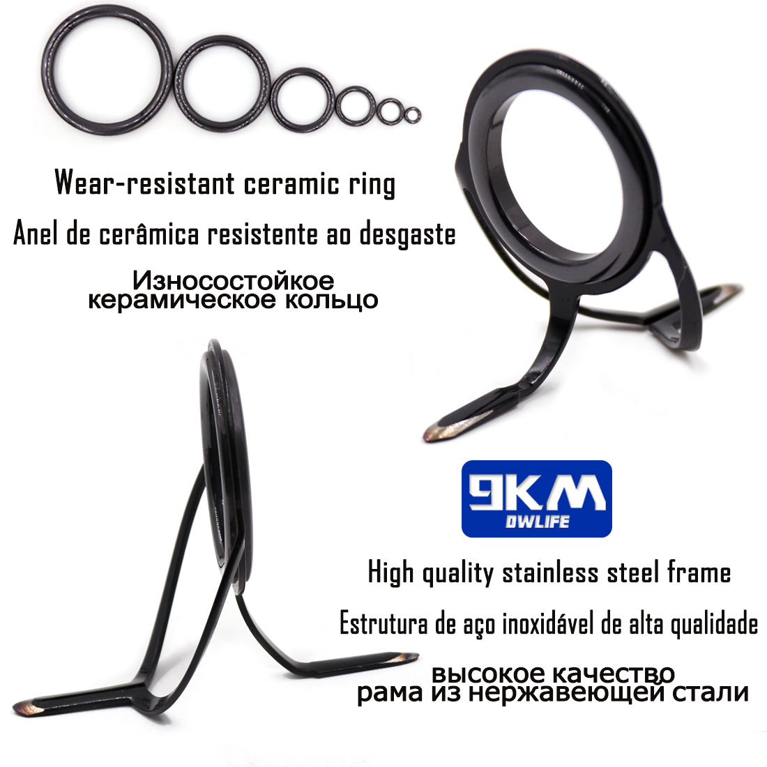 الصيد رود طقم تصليح الغزل قضيب - مراجعة Fishing Rod Guide Replacement وسعره