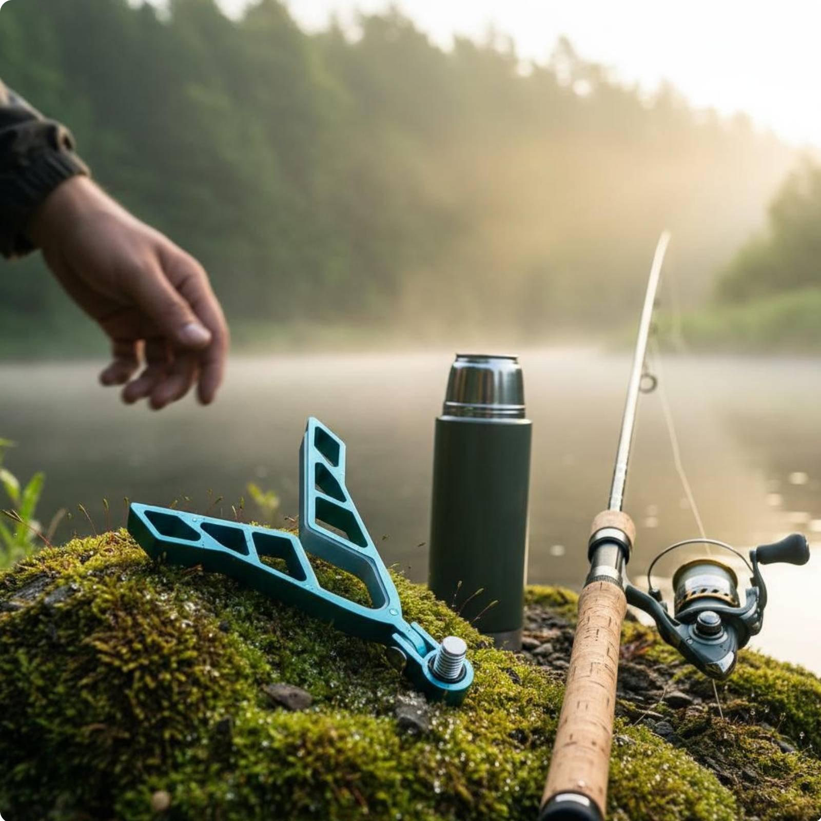 حامل صنارة صيد متين من الألومن - مراجعة Fishing Rod Boat وسعره