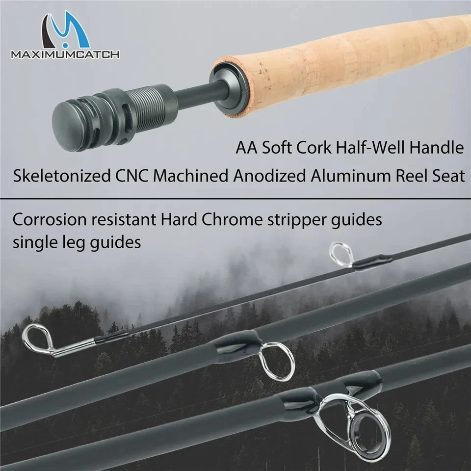 MAXIMUMCATCH 7.5-10ft 2/3WT Ai - مراجعة Fishing Rod Ice وسعره