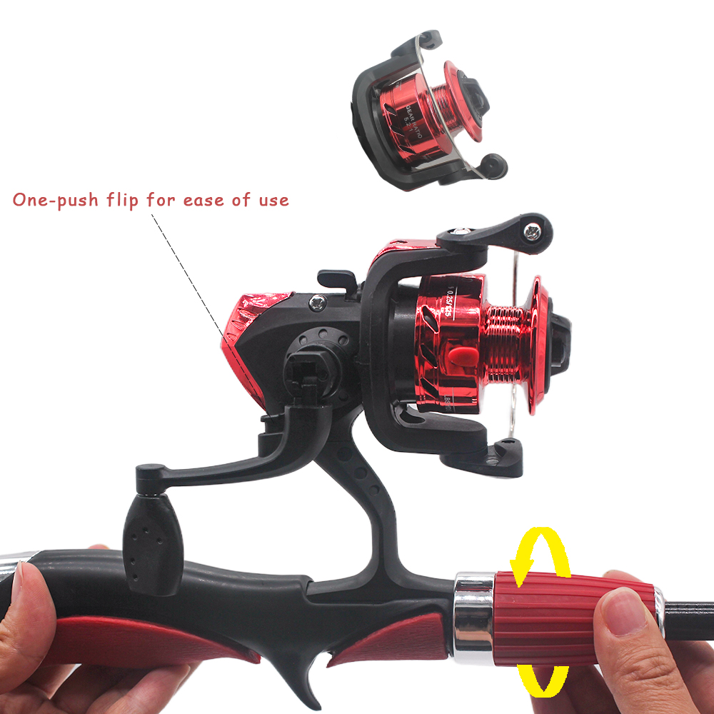 قضبان الصيد تلسكوبية للأطفال ، - مراجعة Fishing Rod Ice وسعره